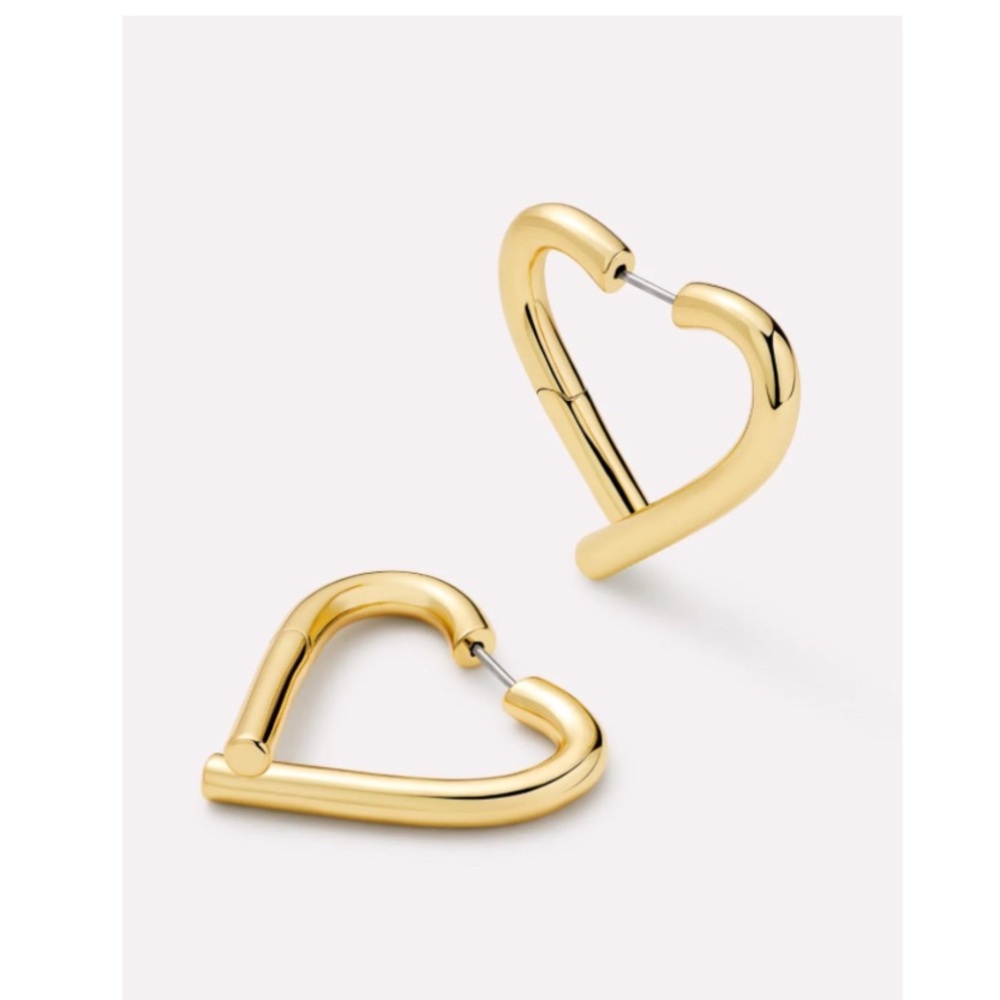 Ana Luisa Keilan Large Heart hoops